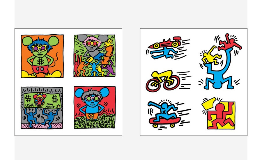 Pop Art themed stickers choose your own text