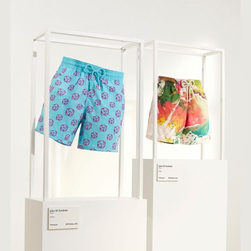 John M Armleder and Kenny Scharf launch new swimwear with Vilebrequin