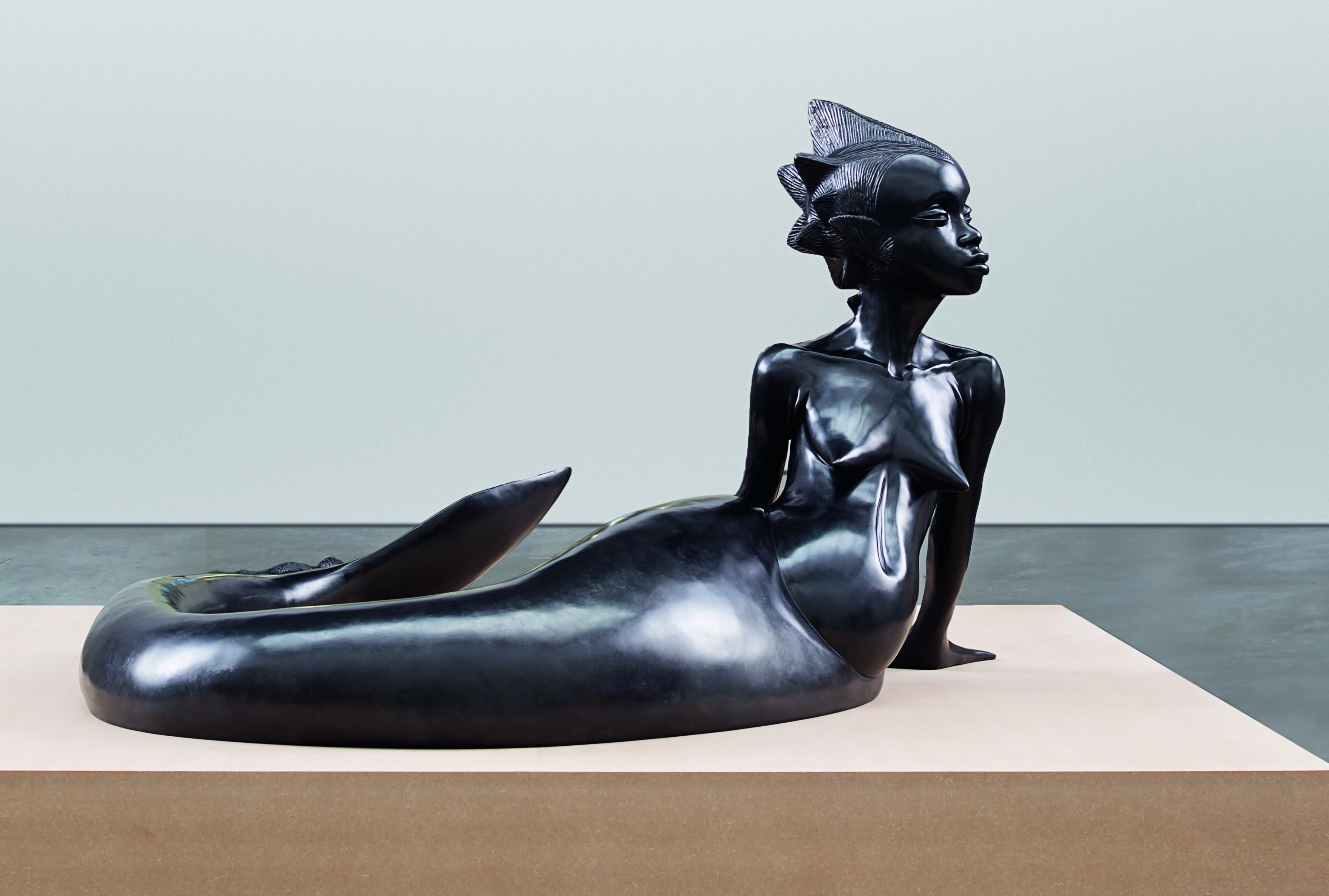 Wangechi Mutu, Water Woman, 2017. Artwork © Wangechi Mutu Bronze, 91 x 165 x 178