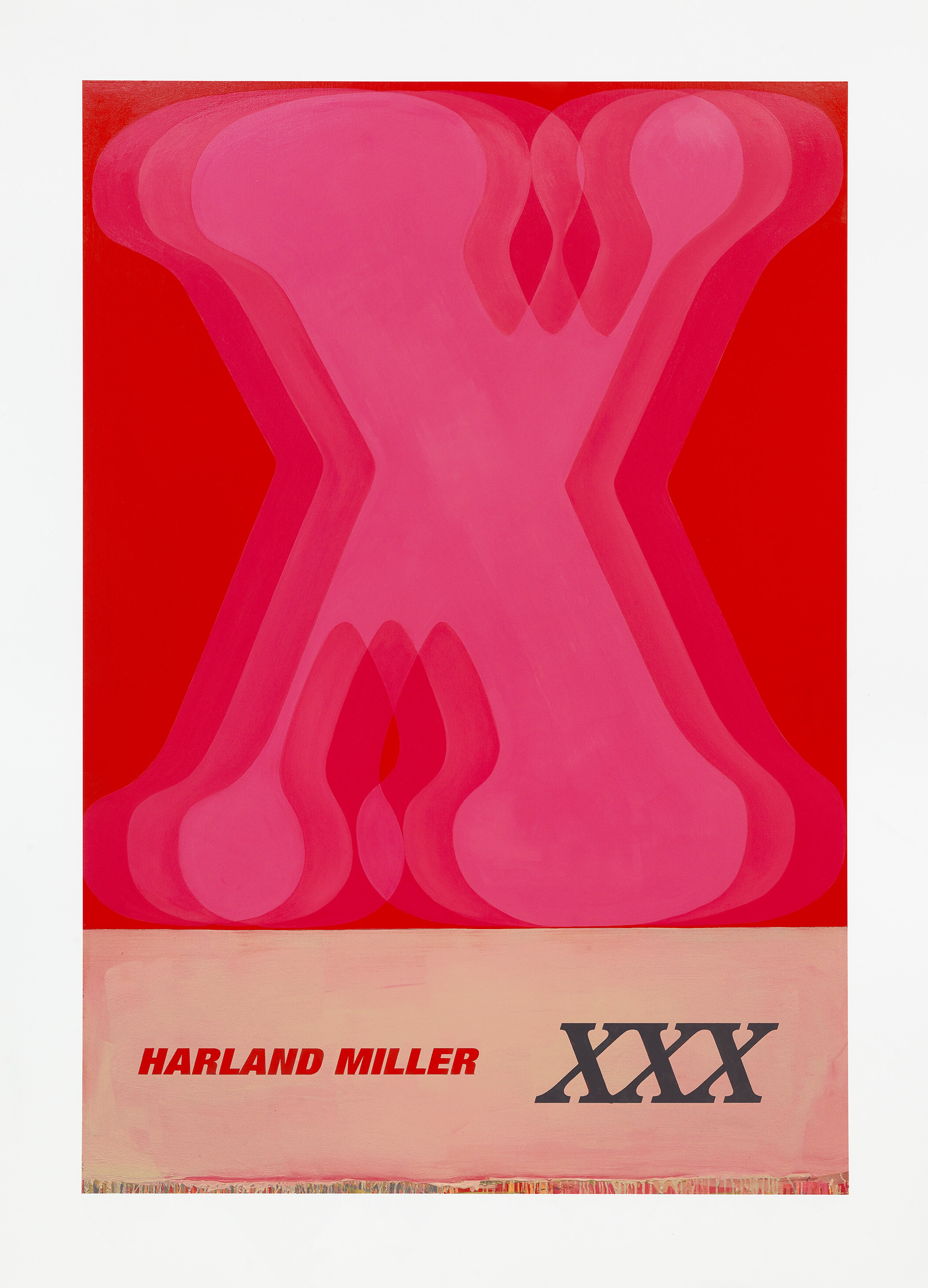Harland Miller - XXX, 2023 16 color silkscreen print on Somerset Radiant White