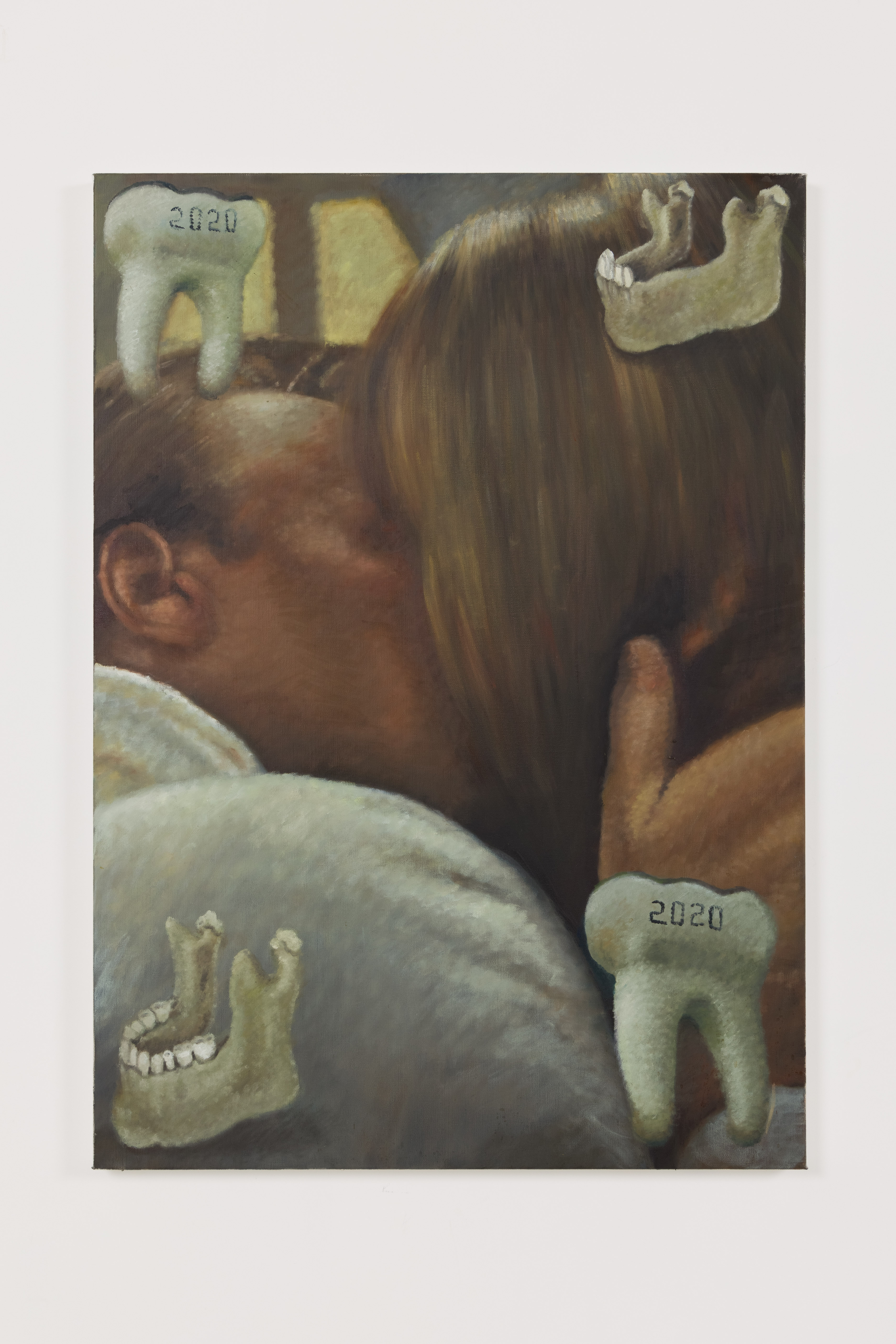 Issy Wood - First wives with dentistry, 2020 Oil on linen 140 x 100 x 4.5 cm