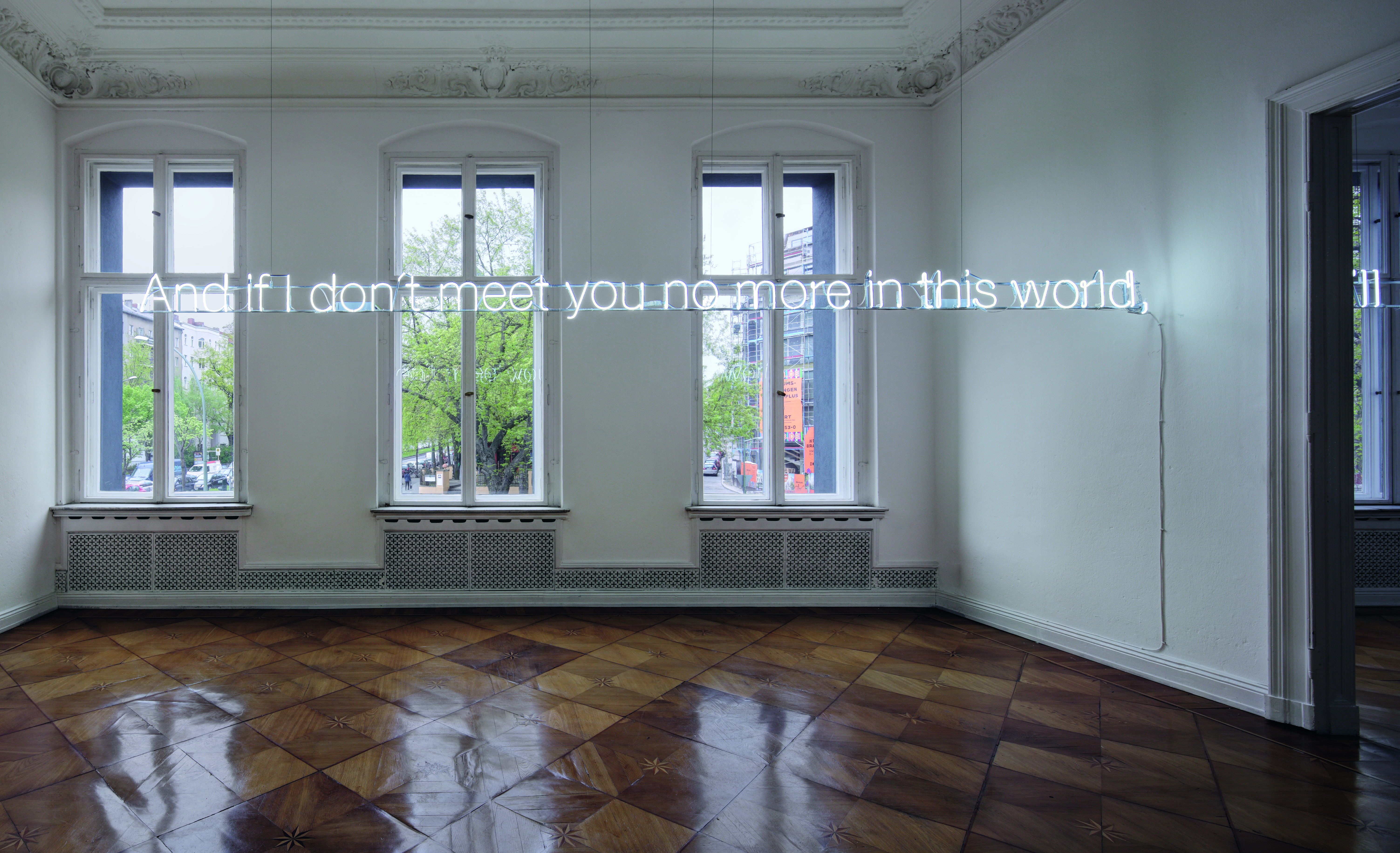 Cerith Wyn Evans, installation view at Neu Galerie, Berlin, 2016. Artwork