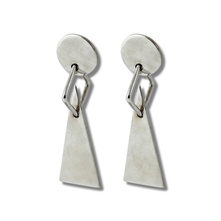 SOLEIL Sterling Silver Earrings art for sale
