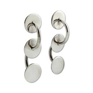 DISCS Sterling Silver Earrings art for sale