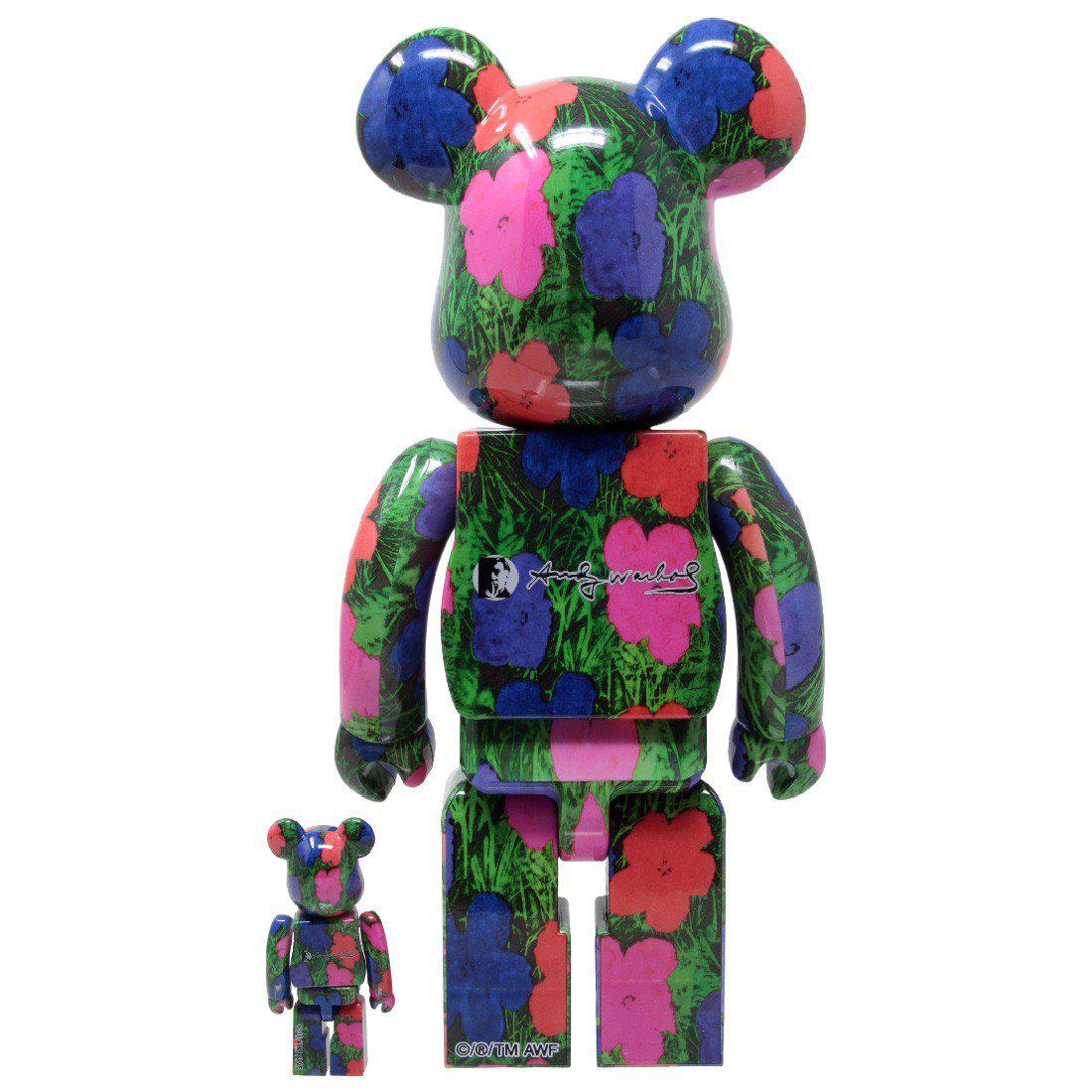 After Andy Warhol - Bearbrick - ANDY WARHOL - FLOWERS 400% & 100% for ...