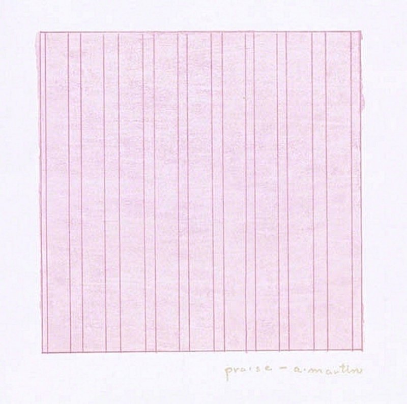 Praise, 1976, by Agnes Martin