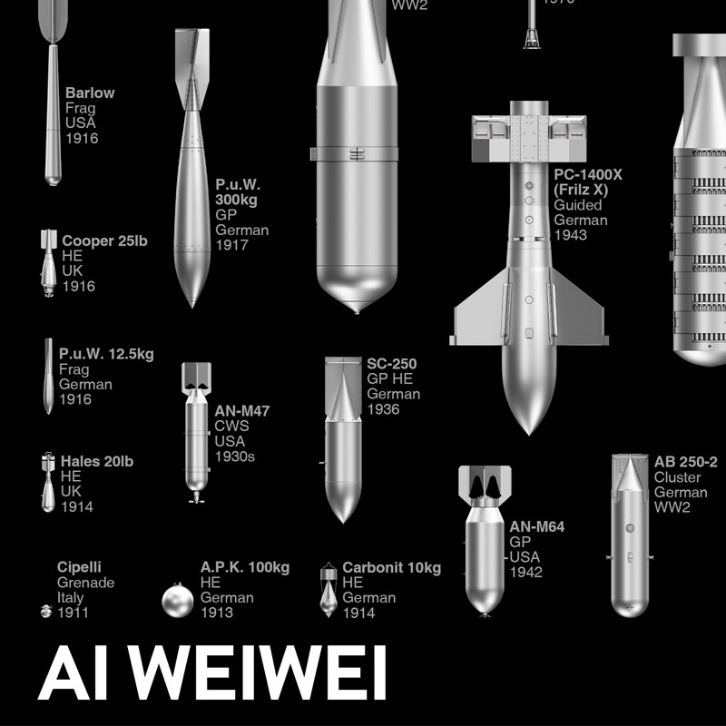 Ai Weiwei - History of Bombs for Sale | Artspace