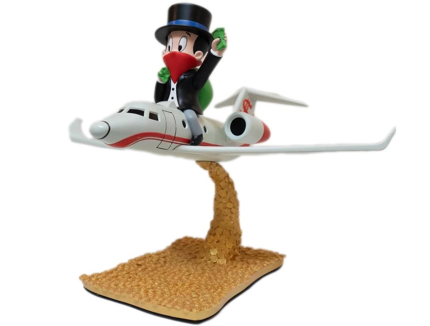 Alec Monopoly - Rich Airways, Sculpture