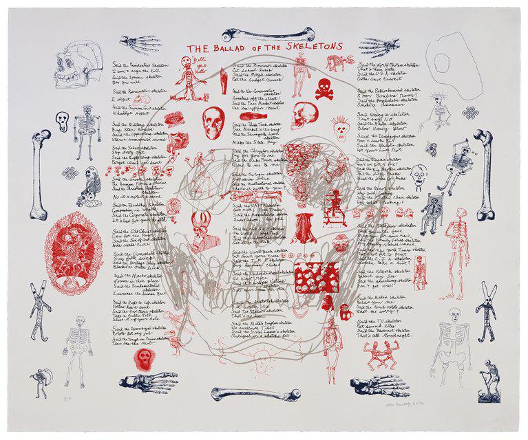 Allen Ginsberg - The Ballad of the Skeletons, Print
