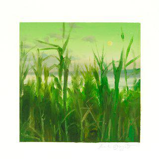 Phthalo-Choctawhatchee Bay Reeds art for sale