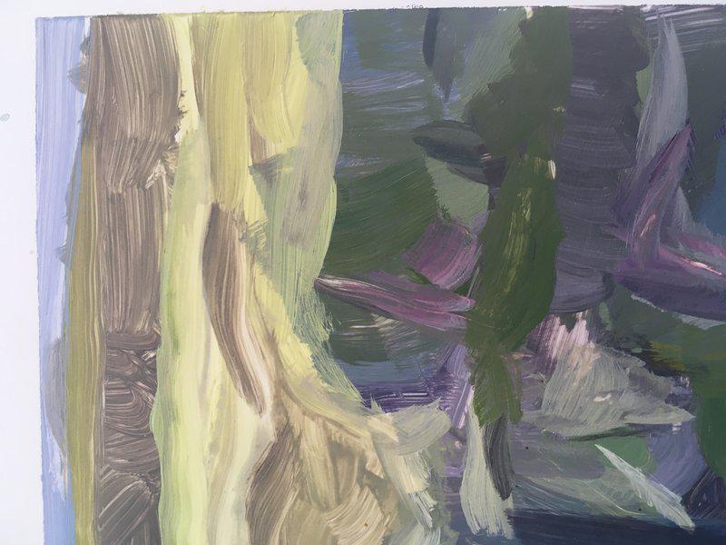 view:60893 - Amanda Joy Brown, Yupo-Blue Waterfall - 