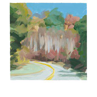 Amanda Joy Brown, Yupo-Roadside Foliage