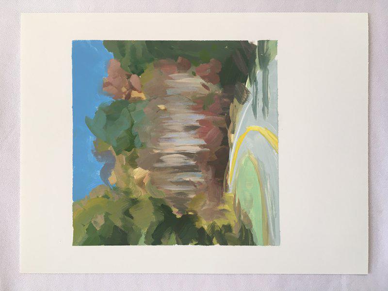 view:60905 - Amanda Joy Brown, Yupo-Roadside Foliage - 