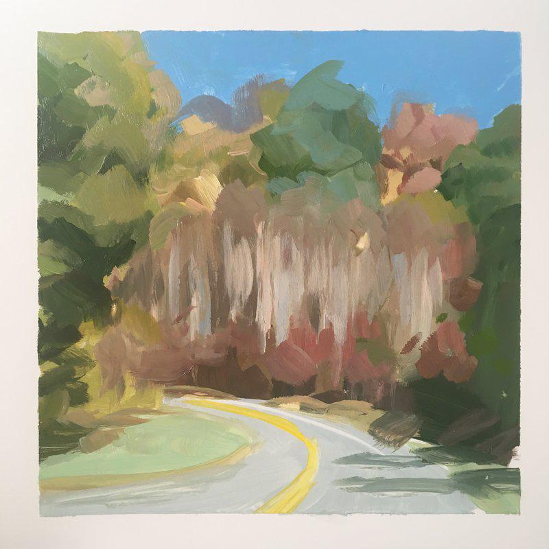 view:60908 - Amanda Joy Brown, Yupo-Roadside Foliage - 