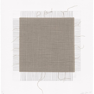 Analia Saban, Transcending Grid, Black (with Fringes)