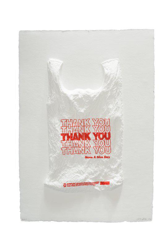 Thank You T Shirt Bags pk. of 1000 White 8x4x16 14 Microns 1