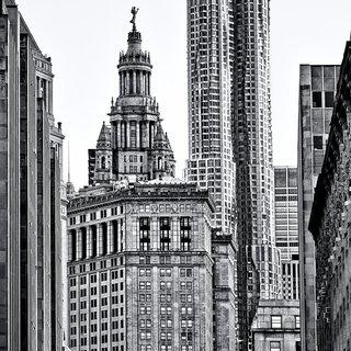 View of 8 Spruce Street and Municipal Building, Tribeca art for sale