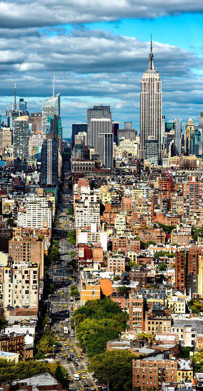 Andrew Prokos - Panoramic Cityscape Of Manhattan From SoHo For Sale ...