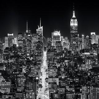 Andrew Prokos, Panoramic Cityscape of Manhattan at Night