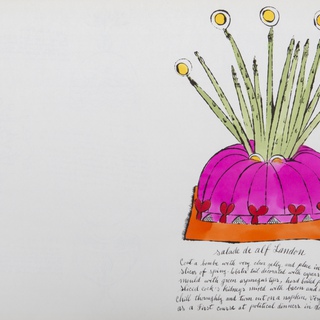 Andy Warhol, Salade de Alf Landon, from Wild Raspberries