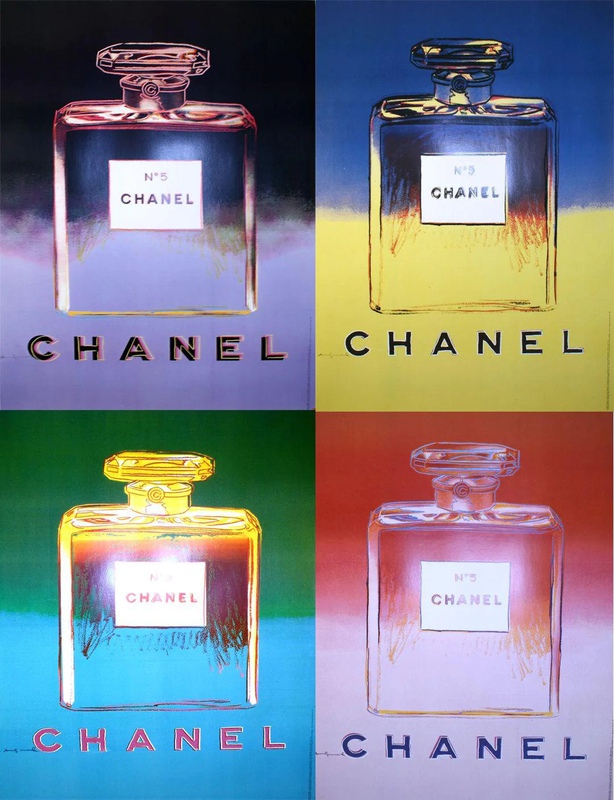 Andy Warhol - Andy Warhol Chanel N5 Original Posters (Complete Set of 4)  for Sale