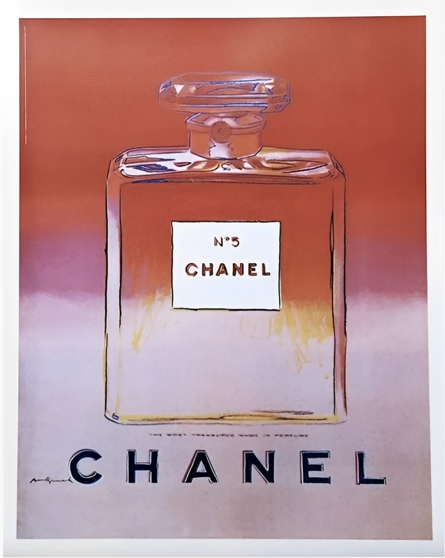 Andy Warhol - Andy Warhol, Chanel N5 original vintage poster - Red for Sale