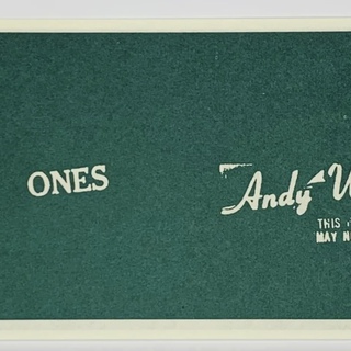 Andy Warhol, Warhol Art Cash (ones)