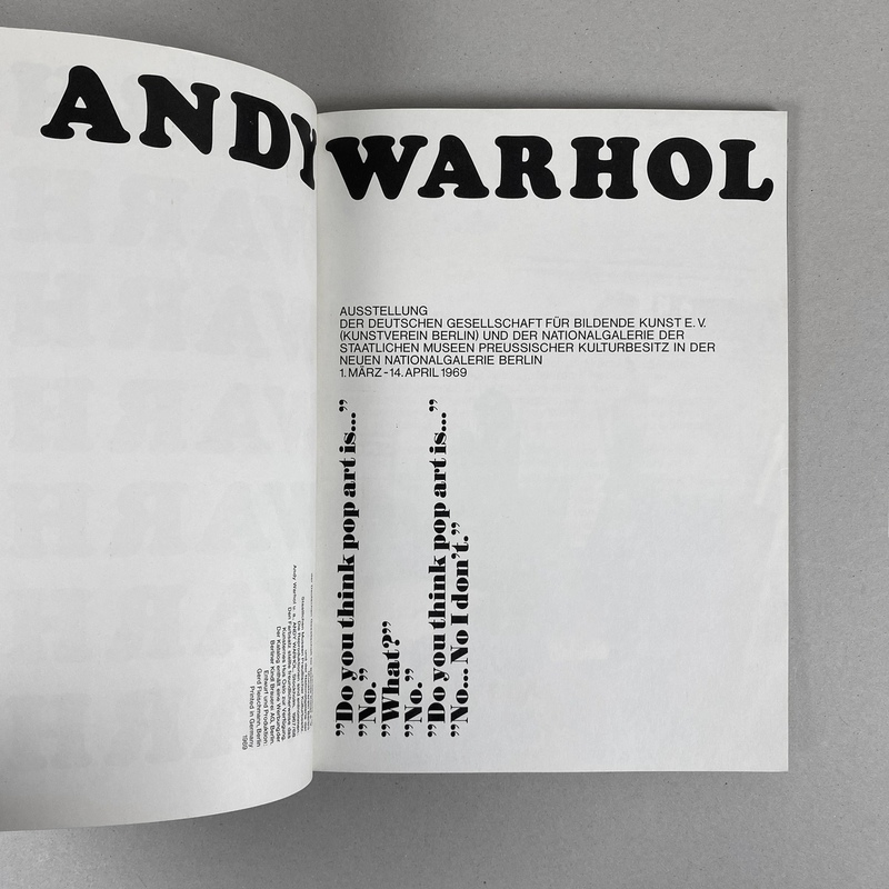 view:79137 - Andy Warhol, Neuen Nationalgalerie, Berlin, 1969 with 8 Baren Export silkscreen prints - 