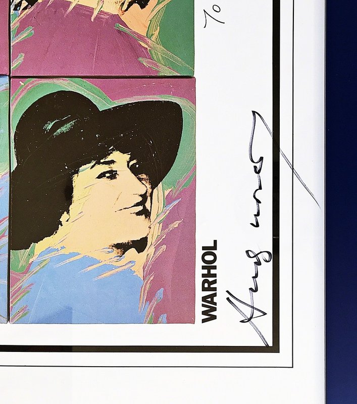 view:21109 - Andy Warhol, BELLA, hand signed by both Andy Warhol and Bella Abzug -- and inscribed to famous book lover Burton Britton and his wife Korby - 