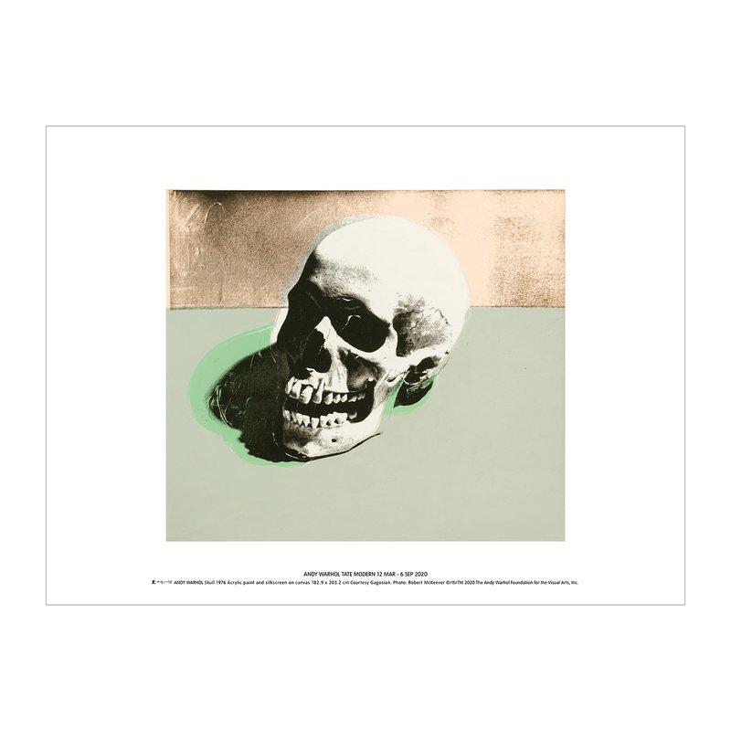 Andy Warhol - Skull (white) for Artspace