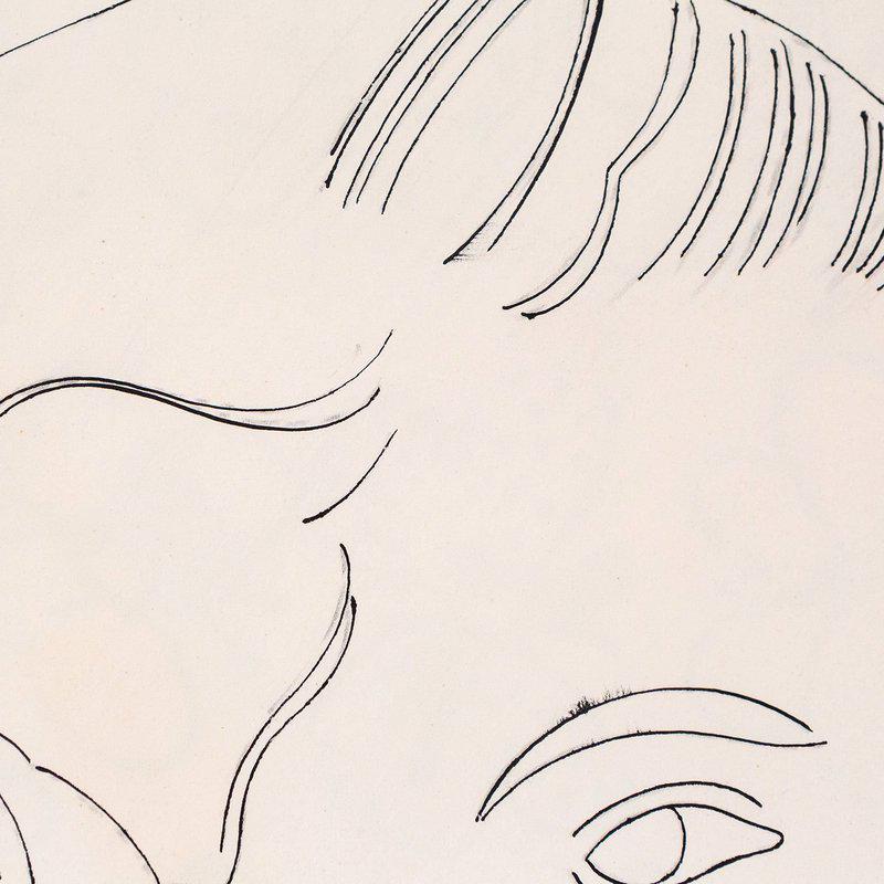 view:59809 - Andy Warhol, Drawing of a Boy / Butterflies - 