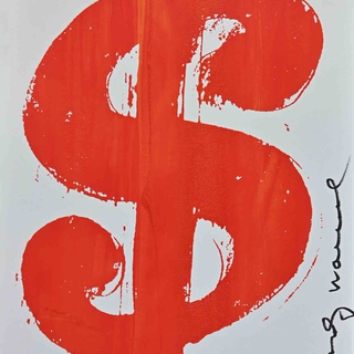 Dollar Sign, Red art for sale