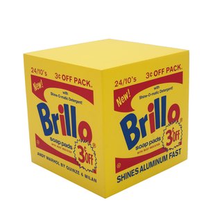 Brillo Box POUF Yellow art for sale