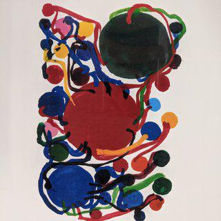 Atsuko Tanaka, Small circles with blue, red and green circles