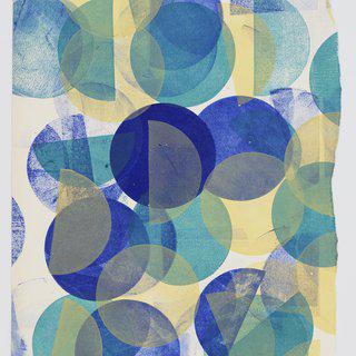 Small Circles of Blue art for sale