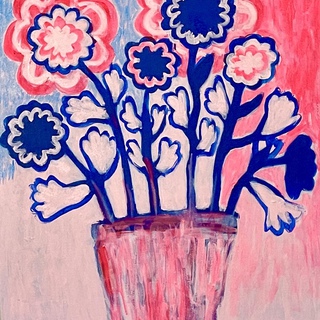 Ayse Wilson, Pinks and Blues Bouquet