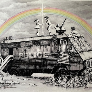 Banksy, Police Riot Van (Dismaland Gift Print)