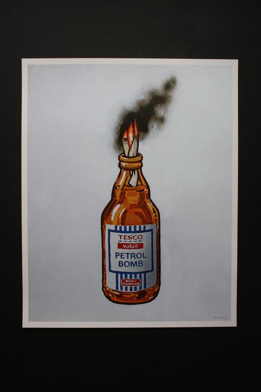 Banksy - Petrol Bomb for Sale | Artspace
