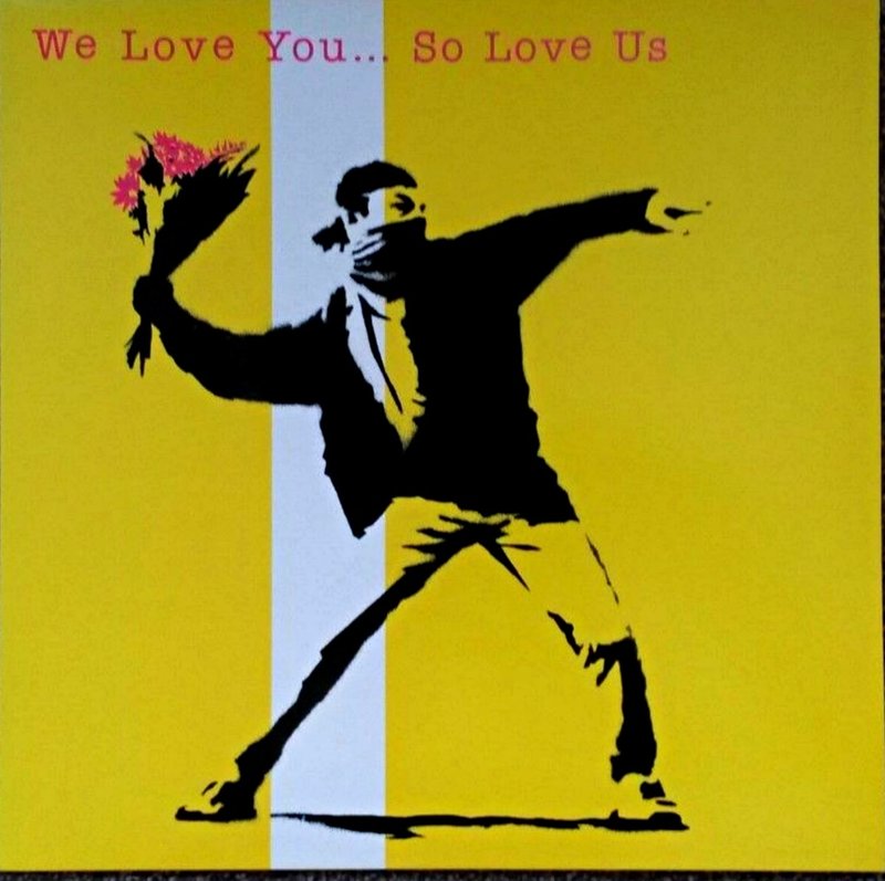Banksy - We Love You So Love Us for Sale | Artspace