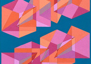 work by Benjamin Weaver - Cubes Divided Equally into Three #6 #:77425