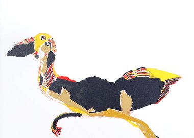 work by Benny Andrews - Moving On #:52550