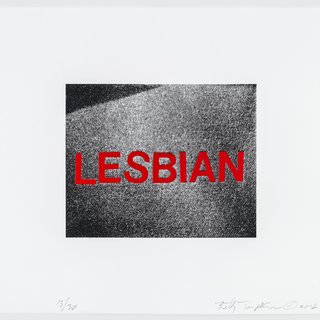 Betty Tompkins, Lesbian (Print)