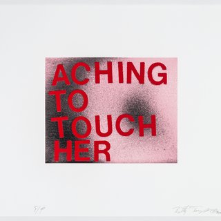 Betty Tompkins, Aching to Touch Her (Print)