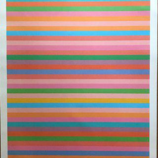 Bridget Riley, "Rose Rose" Limited Edition Offset Lithograph Poster for 2012 Olympics with Hologram