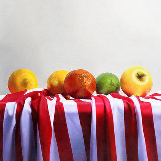 Stripes & Fruits art for sale