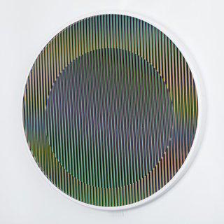 Chromointerference manipulable circulaire art for sale