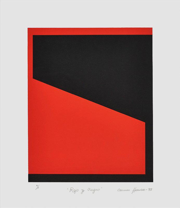 main work - Carmen Herrera, Rojo Y Negro