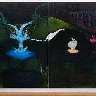 Carrie Cook, Waterfall diptych