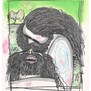 Carroll Dunham, Untitled, 4/11/19