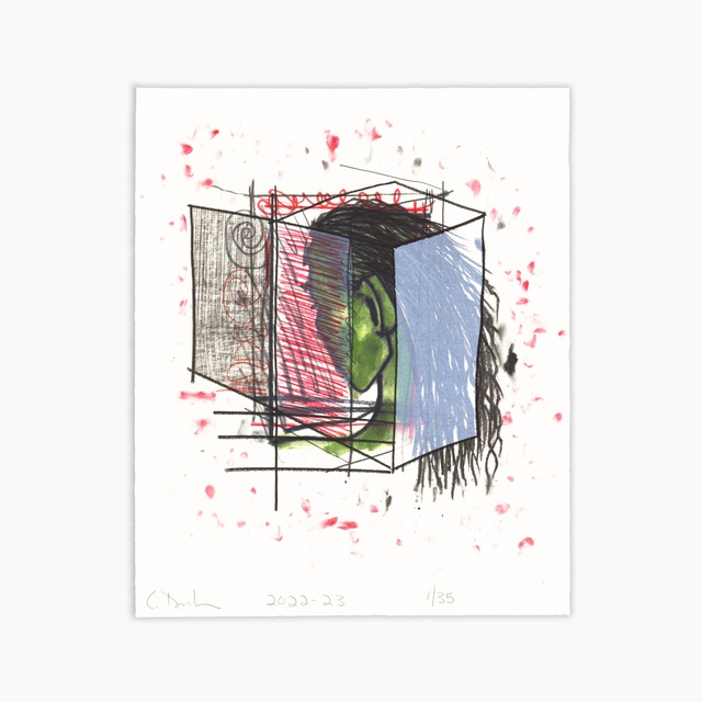 Carroll Dunham - Open Self Model (Single Green Female), Print